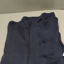 Amazon Essentials Men's Fleece Zip Up Mock Neck Sweatshirt, Midweight, Regular Fit (Blue, L)