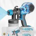 Tilswall Paint Sprayer, Cordless Paint Sprayer for Dewalt 20V Battery,100 Din/s Viscosity,Ultra-Lightweight Electric Spray Paint Gun for House Painting,Furniture,Wall,Iron Fence(Battery Not Included)