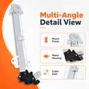 Front Left Window Regulator Compatible with Accord 2013-2017