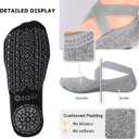 Ozaiic Pilates Socks for Women Non Slip Grip, Yoga Socks with Grippers for Barre, Hospital, Ballet, Dance, Barefoot Workout