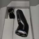 Philips Norelco Shaver 3900 Series, Wet and Dry Electric Shaver, P-Cap, Travel Pouch, Charging Stand, Storm Blue, Model S3341/92 (Silver New)