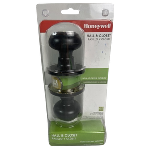 Honeywell Hall & Closet Passthrough Non-Locking Interior Dark Bronze Door Knob Honeywell Hall & Closet Passthrough Non-Locking Interior Dark Bronze Door Knob