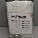 Pinch Pleated Curtains Blackout, Linen Blackout Curtains 96 inches Long for Bedroom, Thermal Insulated Pinch Pleated Drapes for Living Room, 40" W x 96" L (Pack of 2), Natural