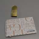 UNIQOOO 20 Pcs Mirror Gold Acrylic Place Cards, 3.9x1.6 inches DIY Blank Hanging Tags, Perfect for Wedding Table Decor, Birthday, Centerpiece, Decoration, Party, Anniversary, Event