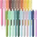 Mr. Pen- Retractable Gel Pens for Journaling, 22 Pack, Pastel, Morandi and Vintage Color Inks, Fast Dry, Colorful & Soft grip Barrels, Smooth Writing, 0.7mm Fine Point Aesthetic Pens