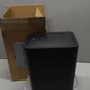 TIPGO Bathroom Trash Can with Lid, 10 Liter/ 2.6 Gallon Slim Garbage Can, Small Trash Bin Waste Basket with Pop-Up Lid for Kitchen, Bedroom, Living Room, Office (Black)