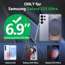 SPORTLINK for Samsung Galaxy S25 Ultra Case, IP68 Waterproof Dustproof Military 360 Full Body Heavy Duty Shockproof Protective with Camera Screen Protector S 25 Phone Front Back Cover 6.9" Black