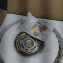 Semi Flush Mount Ceiling Light Fixture Vinatge Gold Ceiling Lights Mid Century Modern Glass Close to Ceiling Lighting Fixtures for Bedroom Hallway Foyer Bathroom Kitchen Laundry Room Nursery (Amber-(gold base))