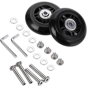 F-ber Luggage Suitcase Wheels Replacement Kit 68x24mm/2.68"x0.94" w/ 6mm ABEC 608zz Inline Outdoor Skate, Set of (2) Wheels (OD:68 W:24 ID:6 Axles:35&40)