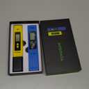 VIVOSUN Digital pH and TDS Meter Kits, 0.01pH High Accuracy Pen Type pH Meter  2% Readout Accuracy 3-in-1 TDS EC Temperature Meter for Hydroponics, Pool and Aquarium, Yellow Blue, UL Certified