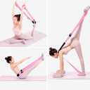 Modular 3-in-1 Yoga Straps System: Detachable Ends with Quick-Lock Buckles & Lumbar Pad - 150cm Adjustable Stretching Band for Splits, Pilates, Gym, Dance, Physical Therapy & Flexibility Training
