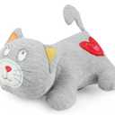 AFP Heartbeat Cat Calming Toy Heartbeat Soothing Kitty Toys Stuffed Plush Warm Toys for Cats Comfort Kitty Stress Relief and Sleep Aid Toy