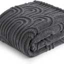 Bedsure Grey Throw Blanket for Couch - Super Soft & Cozy Summer Blankets for Women, Fluffy Fleece Throw for Girls, for Women Men, Ideal for Room, Home & Bedroom Decor, 50x60 Inches