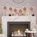 Christmas Tree Decor, Christmas Tree Ornaments Set for Crafts Hanging Decorations with Twine for Winter Home Tree Garland Christmas Decoration