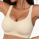 Seamless Bra for Women - Large Bust Minimizer, Wire-Free, Lifting & Anti-Sagging, Thin, Sports Plus-Size (US, Alpha, X-Large, Regular, Extra Long, Size XL:80-90kg(160-180lbs), Beige)