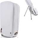 Golf Bag Rain Cover,Golf Bag Cover,Club Waterproof Hood Rain Covers Accessories Caddy Head Protector,Accessory Zipper Protective Dustproof Top Rainproof for Mens Women Golfer,Tour,Stand Bags(White)