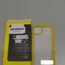 JETech Cute Case for iPhone 14 Plus 6.7-Inch, Wave Frame Curly Shape Shockproof Phone Cover for Women and Girls, Clear Hard PC Back (Yellow)