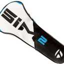 TaylorMade New 2021 Golf Sim2 Driver Headcover Black/White/Blue/Lime Neon