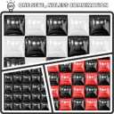 30PCS Double Sided Square Foil Balloons Wall,19 Inches Chrome Foil Balloons Tunnel Arch Garland Kit for Birthday,Anniversary,Wedding,Graduation Party Background Graduation Party Decoration (Black Red and Black White)