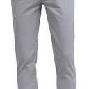 Plaid&Plain Men's Skinny Stretchy Khaki Pants Colored Pants Slim Fit Slacks Tapered Trousers (40W x 30L, Iron Grey)
