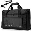 Portable Monitor Carrying Case for 15.6" to 17.3" Portable Monitors — Fits 2 Monitors — Structured Travel Bag with Padded Protection Shoulder Strap and Luggage Sleeve for Portable Monitors