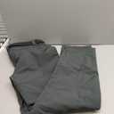 FREE SOLDIER Men's Fleece Lined Outdoor Cargo Hiking Pants Water Repellent Softshell Snow Ski Pants with Zipper Pockets (36W x 34L, Gray)