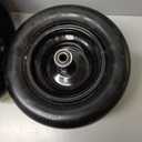 11x6.00-5" Flat Free Tires  11x6-5 Solid Smooth Lawn Mower Tires/Wheel with 3/4" & 5/8" Bearings, 6"- 8" Centered Hub - Fits Bad Boy, Cub Cadet, Zero Turn Mower, Riding Lawn Mower, 2PCS