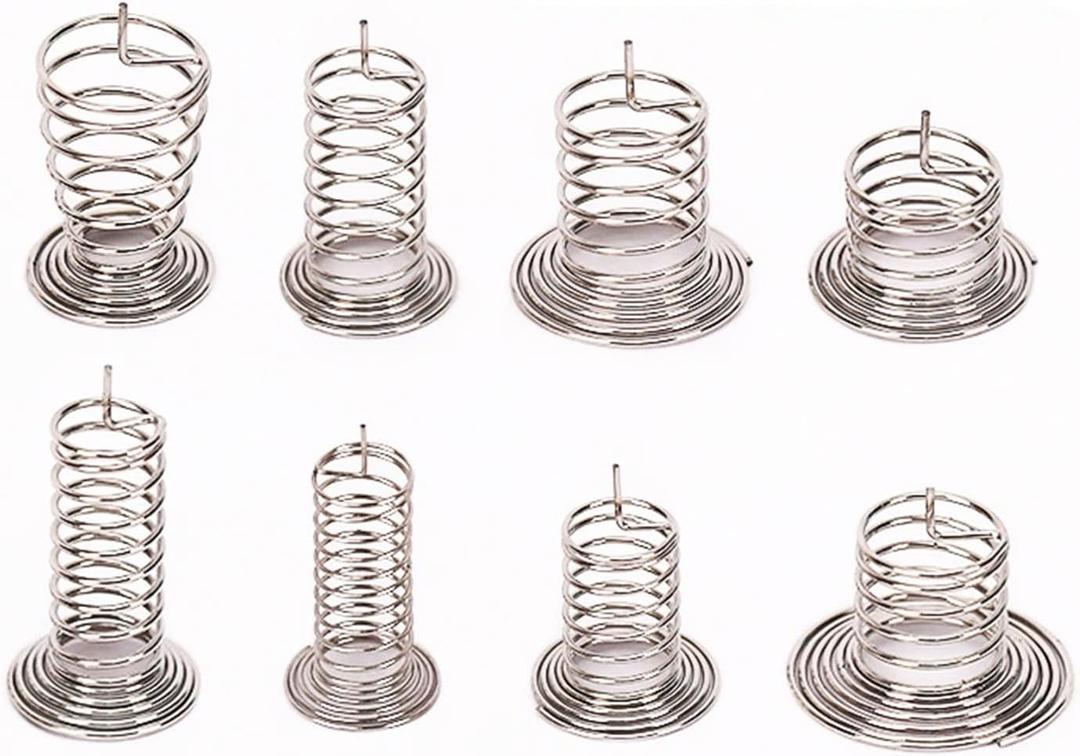 Stainless Steel Horn Type Center Contact Button Key Touch Induction Compression Spring WD 0.3mm for Switch (Size : 13mm, Color : 5-8MM_0.3MM)