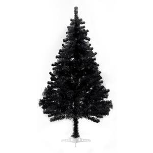 Black Christmas Tree, 6ft Artificial Tinsel Christmas Tree for Home Decorations550 Branch Tips Premium Hinged Holiday Xmas Tree for Halloween Decor