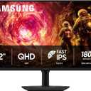 Samsung 32 Odyssey G5 G50F QHD Resolution Gaming Monitor, 180Hz Refresh Rate, Fast IPS Panel, HDR10, NVIDIA G-Sync Compatible, 1ms Response Time (GtG), AMD FreeSync, Adjustable Stand, LS32FG502ENXZA