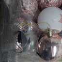 114ct Christmas Balls Ornaments for Xmas Tree - Shatterproof Small Christmas Tree Decorations Rose Gold Pink & White Balls Ornament Bulk, 1.18-4.7inches (Pink)