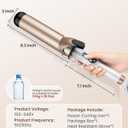 Hoson Curling Iron 2 Inch Large Barrel for Big Curls, Ceramic Curling Iron Wand for Long Hair,Dual Voltage, 10 Temp with LCD Display