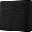 H.VERSAILTEX Super Stretch Individual Seat Cushion Covers Sofa Covers Couch Cushion Covers Slipcover Sets Thick Jacquard Textured Twill Fabric (1 Piece Chair Cushion Cover, Black)