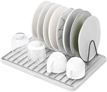 NEWITEE Silicone Dish Drying Mat with Drain Lip, Drying Matt Kitchen Counter, Drain Boards for Kitchen Counter, Dish Drainers for Kitchen Counter, Non-Slip Dish Drying Rack Pad 16" x 12" White NEWITEE Silicone Dish Drying Mat with Drain Lip, Drying Matt Kitchen Counter, Drain Boards for Kitchen Counter, Dish Drainers for Kitchen Counter, Non-Slip Dish Drying Rack Pad 16" x 12" White