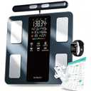 NUTRI FIT Smart Scale for Body Weight 8-Electrode Digital Bathroom Scale for Fat BMI Muscle Mass Full Body Composition Analyzer 50+ Measurements Bluetooth Highly Accurate with VA Display, Dark Blue