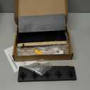 Key Holder for Wall, Decorative Key and Mail Holder with Shelf Has Large Hooks for Bags, Coats, Umbrella  Paulownia Wood Key Hanger with Mounting Hardware (9.8W x 6.7H x 4.2D) (Black)