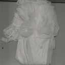 Women's Lace Vintage Victorian Nightgown Long Sleeve Sleepwear Nightdress (White#3) Small