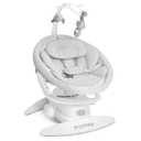 Angelbliss 3 in 1 Baby Swing with Motion Detection, Portable Baby Swings for Infants with Removable Rocker & Stationary Seat, Bluetooth Enabled with 3 Unique Motions (White) (White)