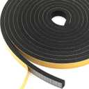 3 x Weather Stripping Door Seal Strip, Strong Adhesive, Soundproof, Lightproof, Weatherproof Foam Tape Insulation Strip for Sliding Door, Front Door Frame, Windows (1/2 in x 1/4 in x 13Ft)