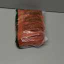 Pallene Faux Fur Plush Fall Throw Pillow Covers 16x16 Set of 2, Luxury Soft Fluffy Striped Decorative Pillow Covers for Sofa, Couch, Living Room, Rust