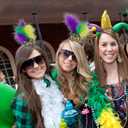 AEGYPIUS Mardi Gras Feather Headband, 2 Pcs Mardi Gras Headpiece for Women Mardi Gras Fascinator, Mardi Gras Feather Headpiece Mardi Gras Headband for Women, Mardi Gras Head Piece for Women