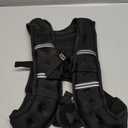 Zikopomi Weighted Vest Woman Man, 6lb/8lb/12lb/16lb/20lb/25lb/30lb Weight Vest with Reflective Stripes for Workout, Strength Training, Running, Fitness, Muscle Building, Weight Loss, Rucking Vest (Black) S