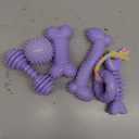 CGBD 6 Pack Dog Chew Toys, Purple, Small Dog Teething Toys, Soft Durable Interactive Toys for Puppies