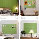 Fluxynara Large Felt Bulletin Board 36" x 24"Cork Board Alternative-6 Pack with 40 Safe Removable Adhesive Tabs, Cork Boards for Walls Cork Board for Home Office Classroom Pin Board-Kelly Green