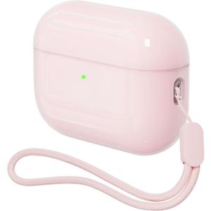 Case for AirPods Pro 2 Never-Sretch-Out DamonLight Shock-Proof Protective Semi Hard Silicone Case Compatible with Apple Airpods Pro 2nd Generation (Pale Pink)