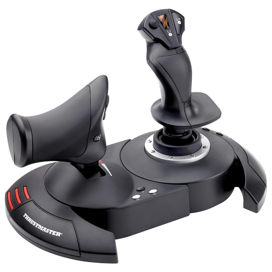 Thrustmaster T-Flight Hotas X - Flight Throttle and Joystick with 12 Programmable Buttons, Detachable Throttle, Adjustable Resistance for Flight Simulator - Compatible with PC