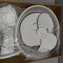 Lasko 12" Oscillating Table Fan for Home, Offices, Bedrooms, Living Rooms, 3-Speeds, Widespread Oscillation, Tilt-Back Fan Head, Portable, White, 2012, 16.5 In. Tall