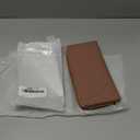 Womens Wallet PU Soft Leather Clutch Wallets For Women Bi-fold Credit Card Holder ID Window Coin and Cash Organizers Long Ladies Wallet With Large Capicity Zipper Pocket, Dark Pink