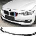 Front Bumper Lip Splitter Spoiler Compatible with 2012 2013 2014 2015 2016 2017 2018 BMW F30 F31 Base 328i 320i 328d 330e 330i 340i Accessories Gloss Black
