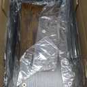 Nuovoware 3-Tier Liquor Cabinet with Wine Rack, Freestanding Liquor Stand with 8-Bottle for Mini Bar, Versatile Wine Rack Freestanding Floor with Tabletop and 8 Glass Holders, Black+Retro Brown